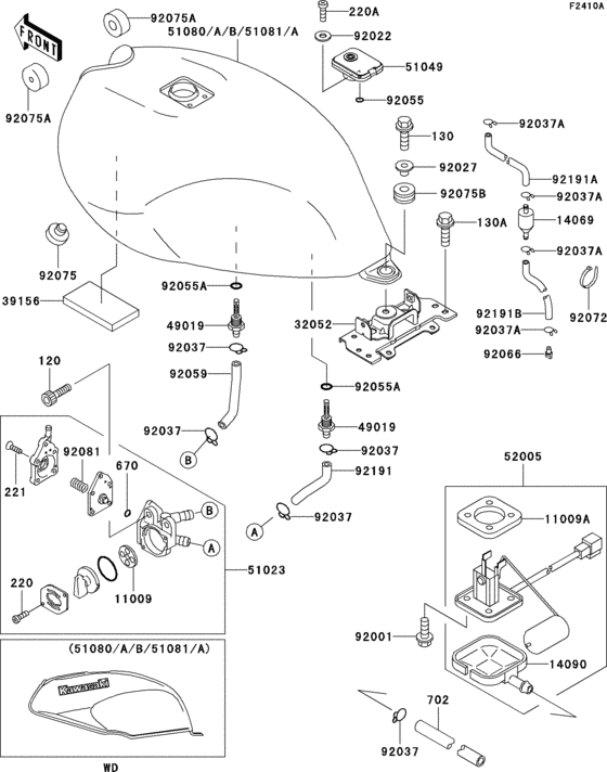 Fuel tank(1/2)(er500-a2/a3)