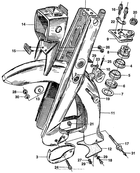 Ca160 front fork + front fender
