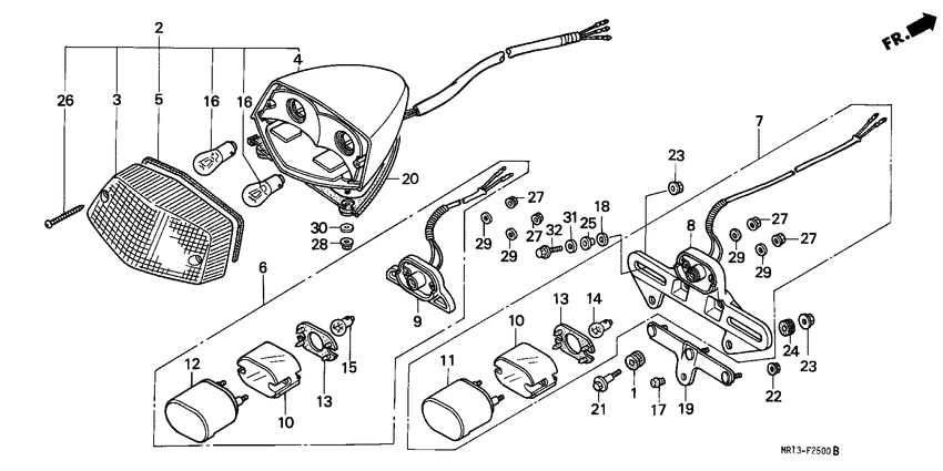 Taillight unit ass`y