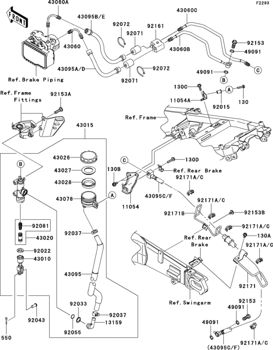 Rear master cylinder(1/2)