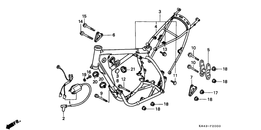 Frame body/ignition coil