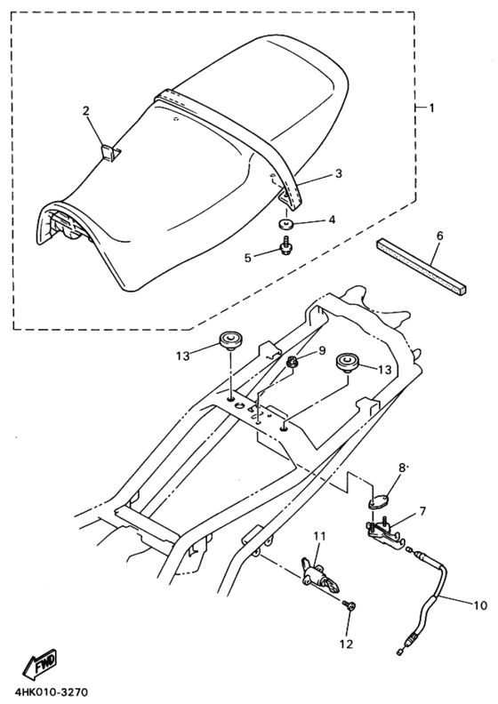 XJ600S Пружина