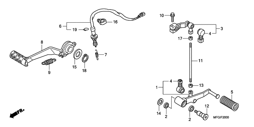 Brake pedal assy