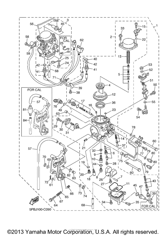 XVS11SC Карбюратор
