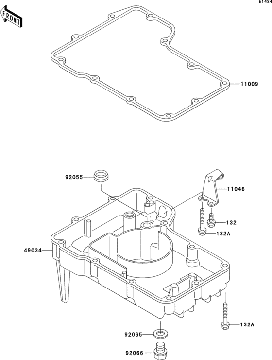 ZX500 Маслянный поддон