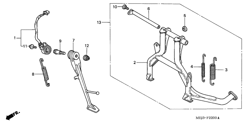 CB1300S Stand comp
