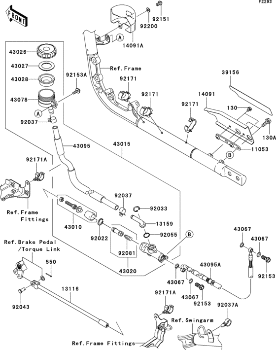 Rear master cylinder(a1h)