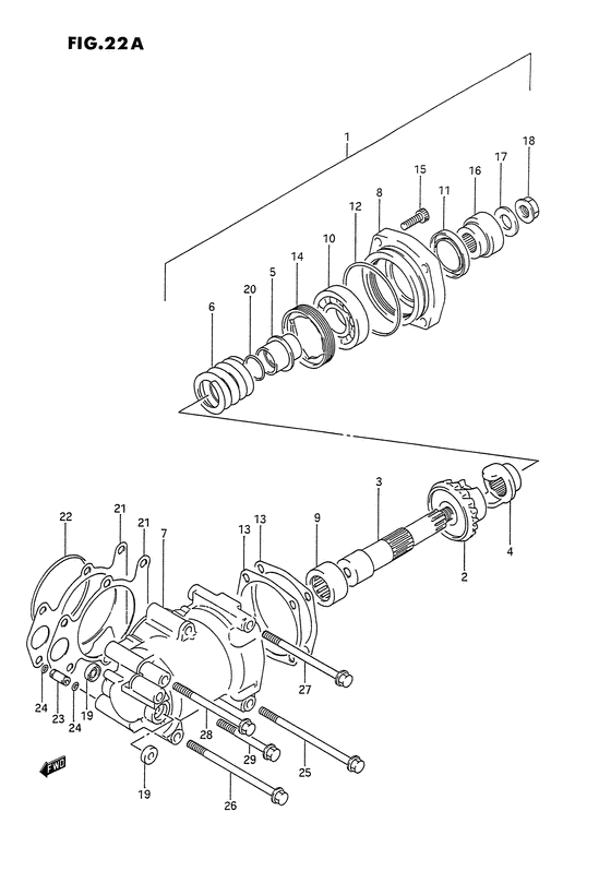 Secondary drive gear
