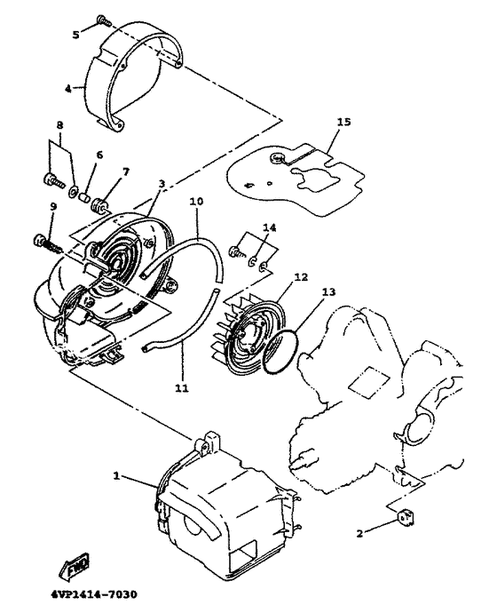 YW100T Air shroud. fan