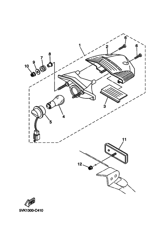 Taillight unit ass`y