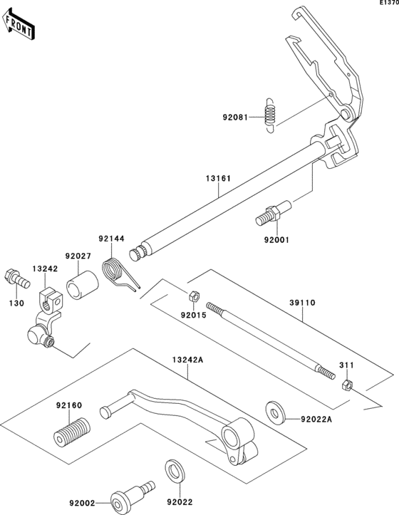 EX250 Механизм переключения передач