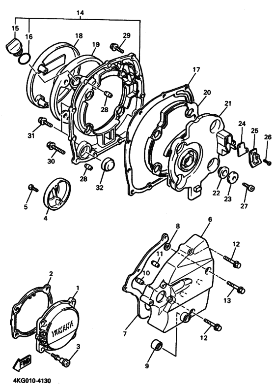 Crankcase cover ass`y  (v