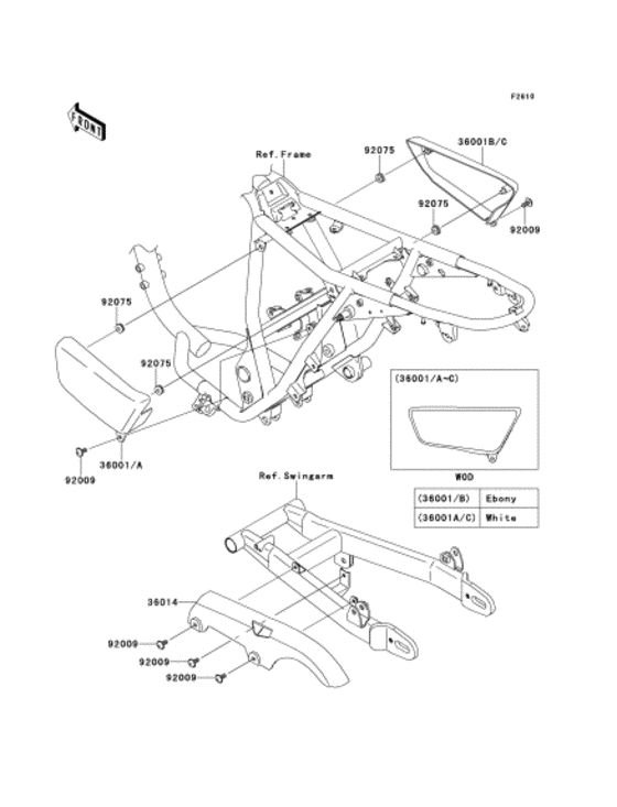 BJ250 Боковые обтекатели