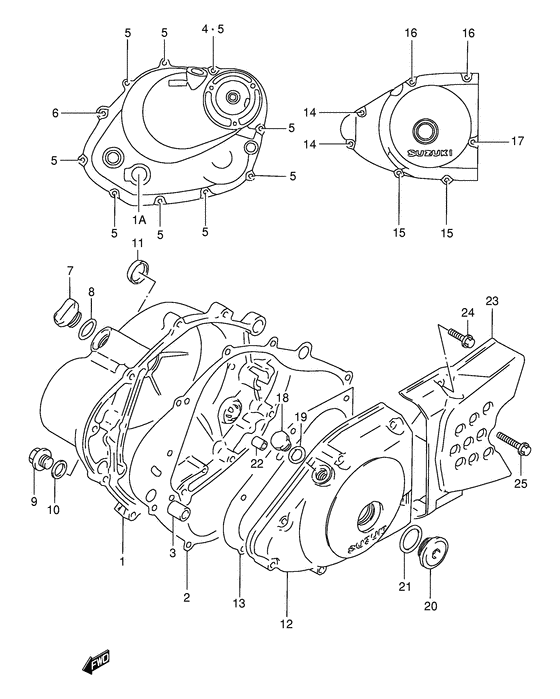 Crankcase cover ass`y  (v
