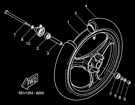 YH50 Переднее колесо