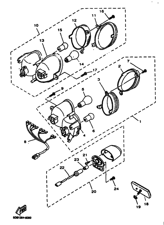 Taillight unit ass`y