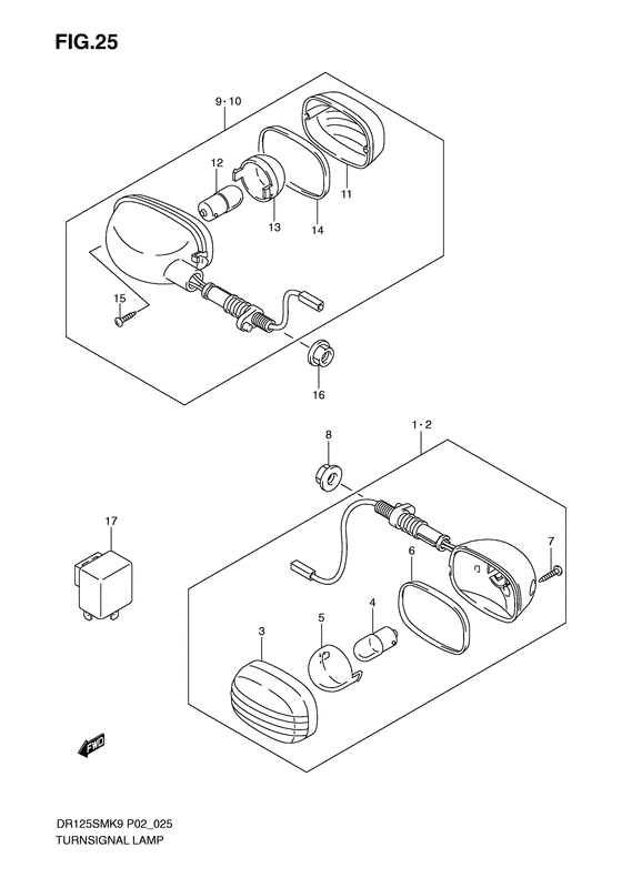 DR125 Поворотники