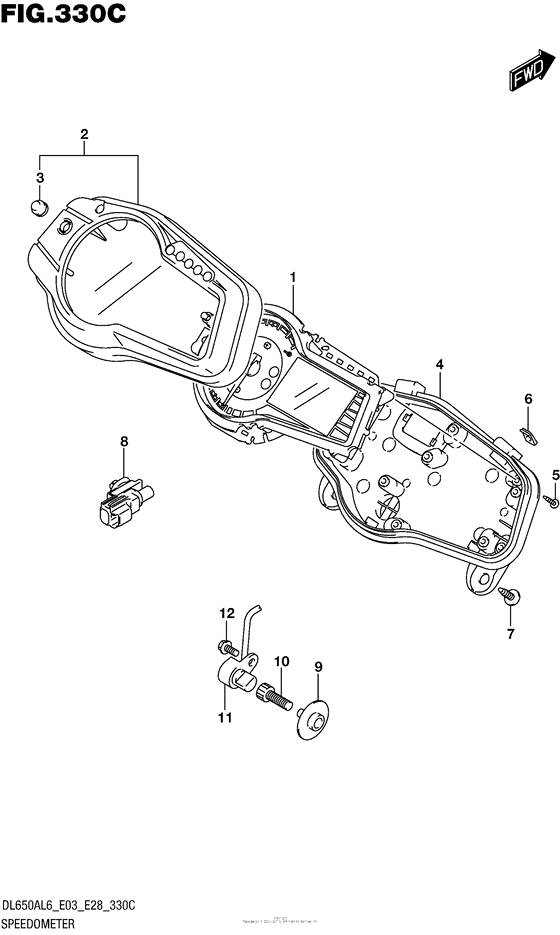 Speedometer (Dl650Al6 E03)