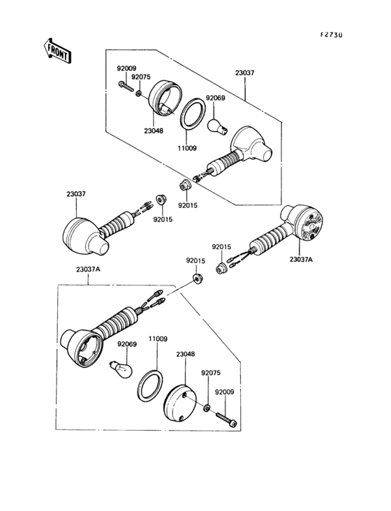KL250 Задний фонарь