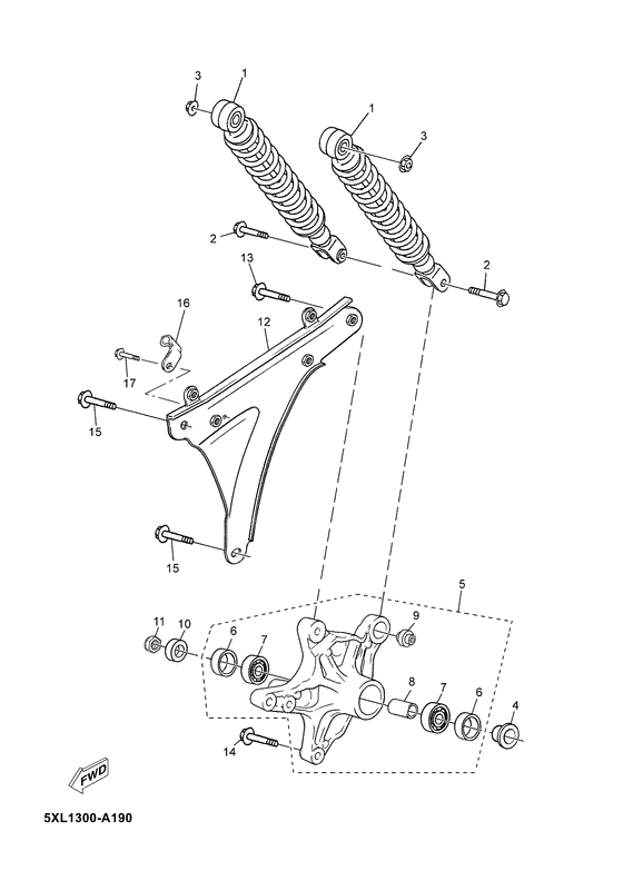 Rear arm. suspension