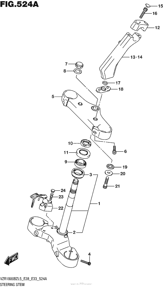 Steering Stem (Vzr1800Bzl5 E28)