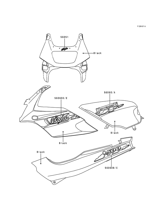 EX500 Наклейки