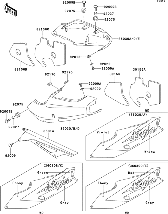 Side covers/chain cover(zx900-b1)