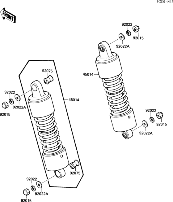 VN1500 Подвеска  /  амортизатор