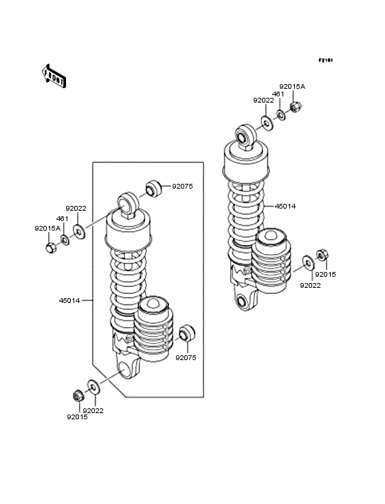 ZL400 サスペンション / ショックアブソーバー