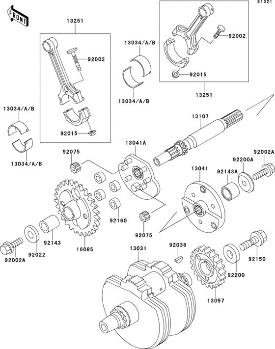 VN800 Коленвал