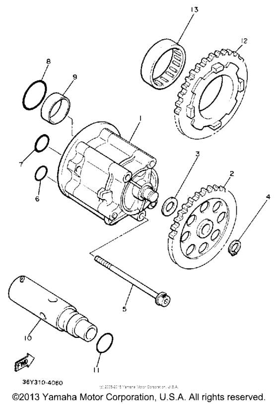 FJ1200AE Масляный насос