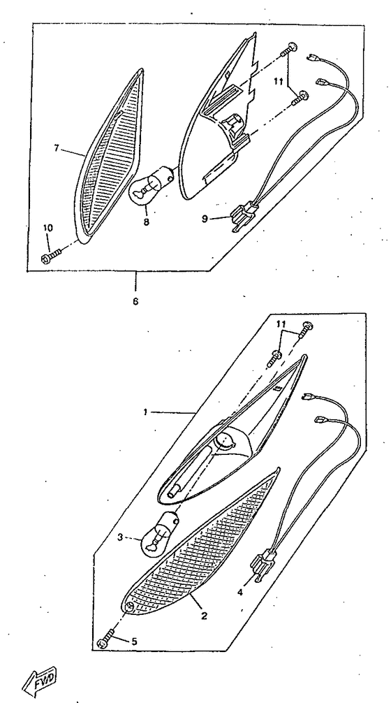 CW50RSX Поворотники