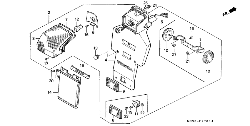 Taillight unit ass`y