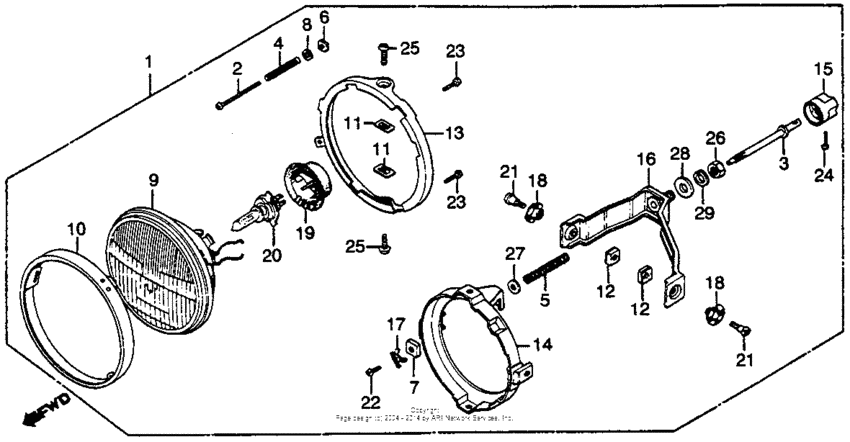 GL650I Gl650i headlight