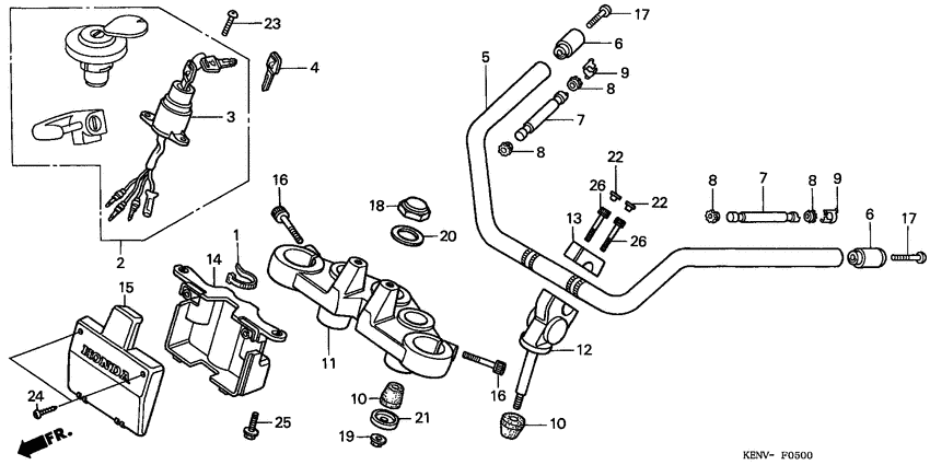 Handle pipe/top bridge