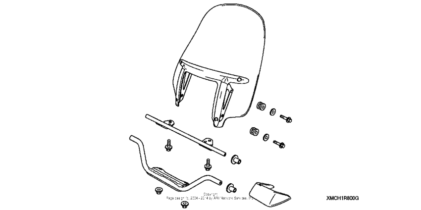 VTX1800C Windshield (custom) (performance style)