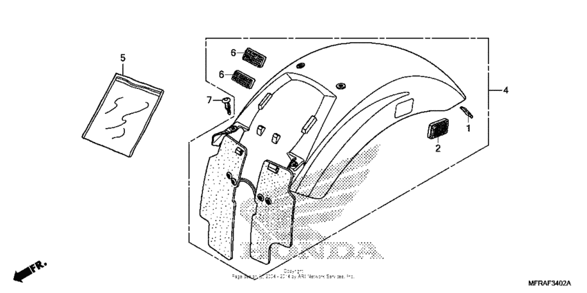 Rear fender (3)