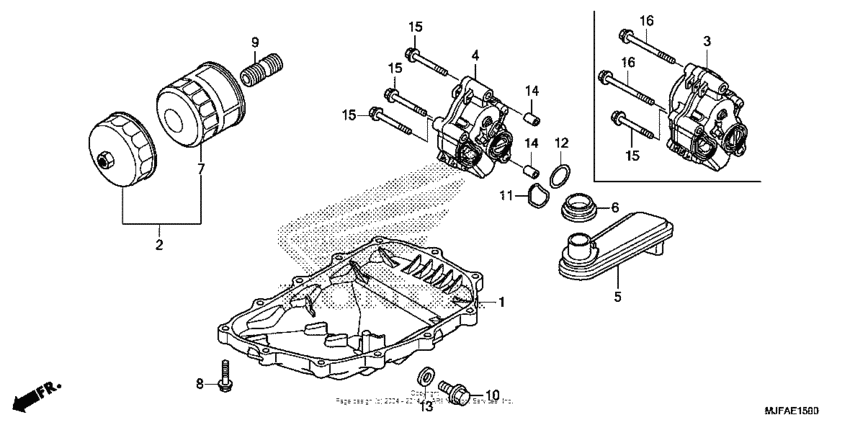 Oil pan + oil pump