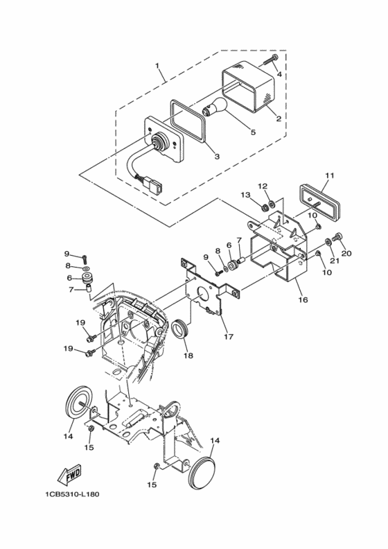Taillight unit ass`y
