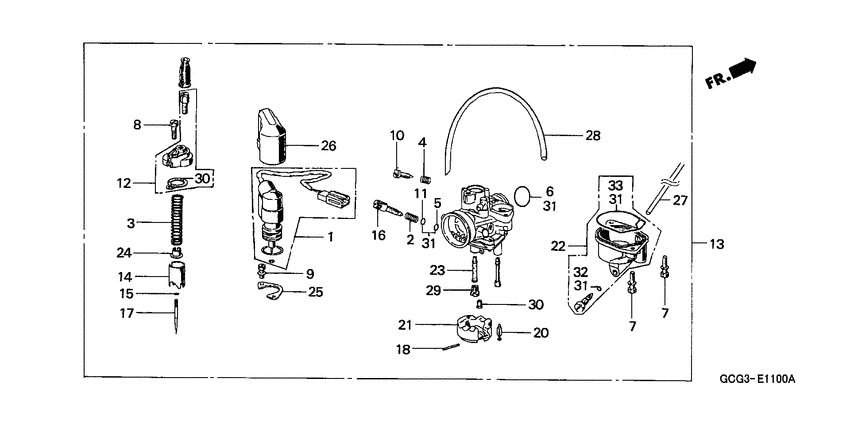 SGX50 Carburetor assy
