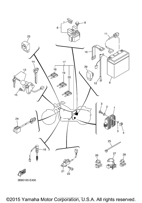 XVS11XCL Электрика