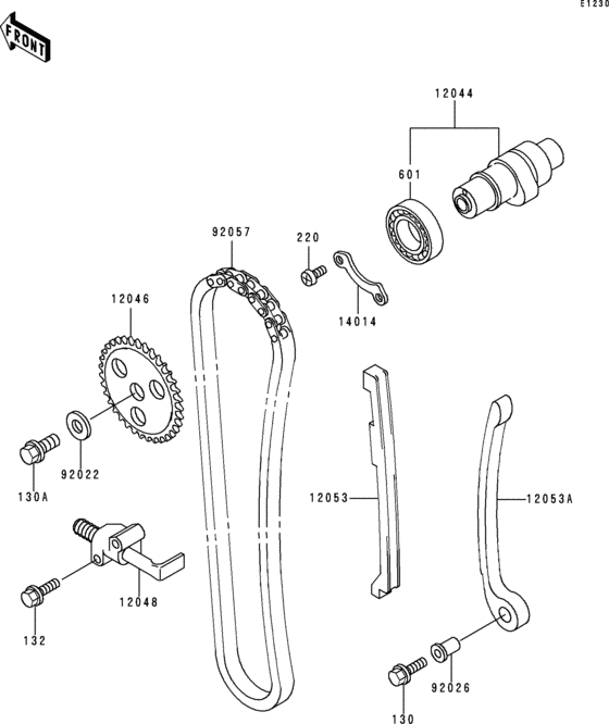 BJ250 Распред вал