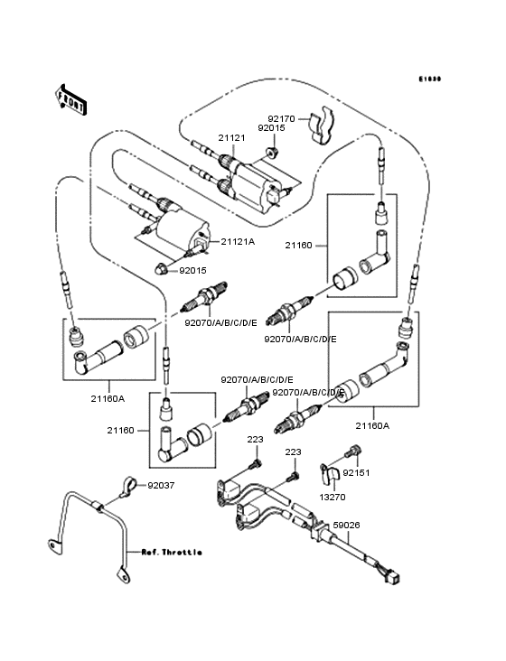 VN1500 Катушка зажигания