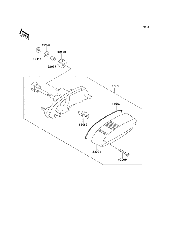 BN125 Taillight unit ass`y