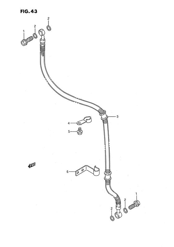 LS650 Передние тормозные трубки