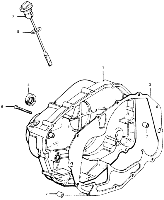 CL360 Крышка картера правая