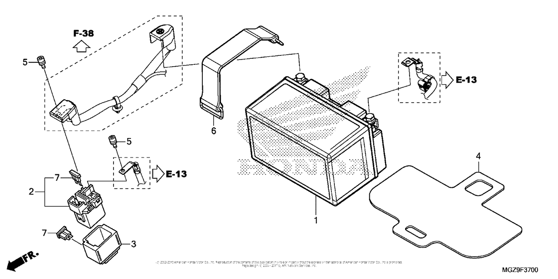 CB500X (ABS) Аккумулятор