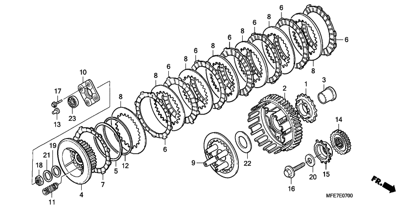 VT750C2F Бендикс