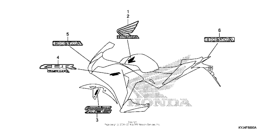 CBR250R Наклейки