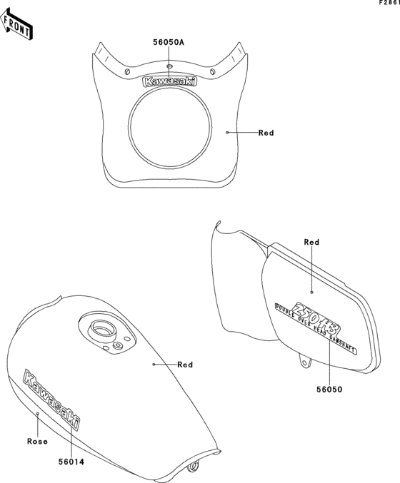 EL250 Decals(red / rose)